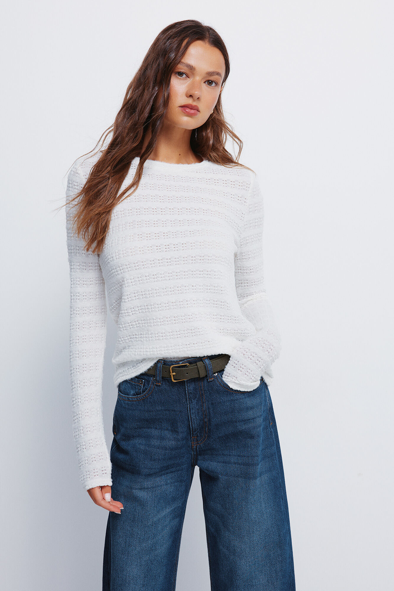 Springfield Džemper od &scaron;enila sa strukturom