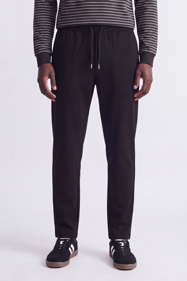 Jack & Jones Cal&ccedil;a relaxed de cintura m&eacute;dia preto