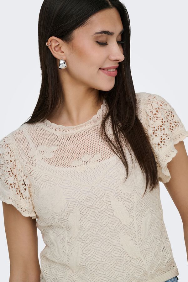 Only Top punto estructura beige