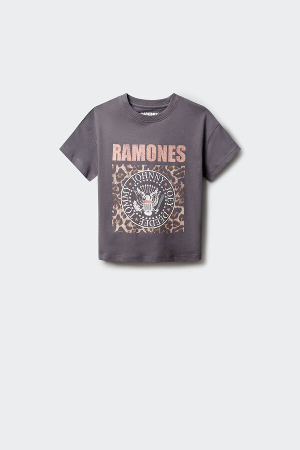 Springfield Kids Ramones majica za devojčice Siva