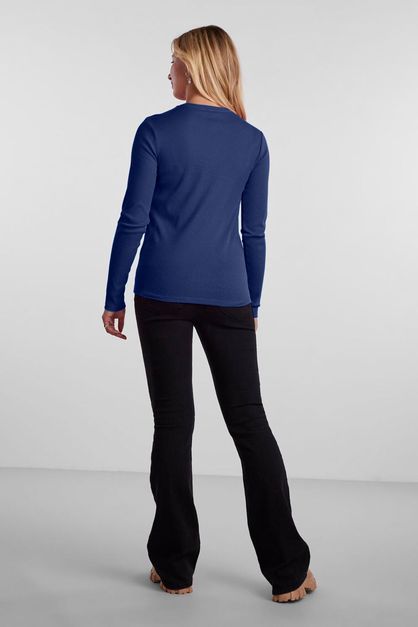 Pieces T-shirt riscas manga comprida