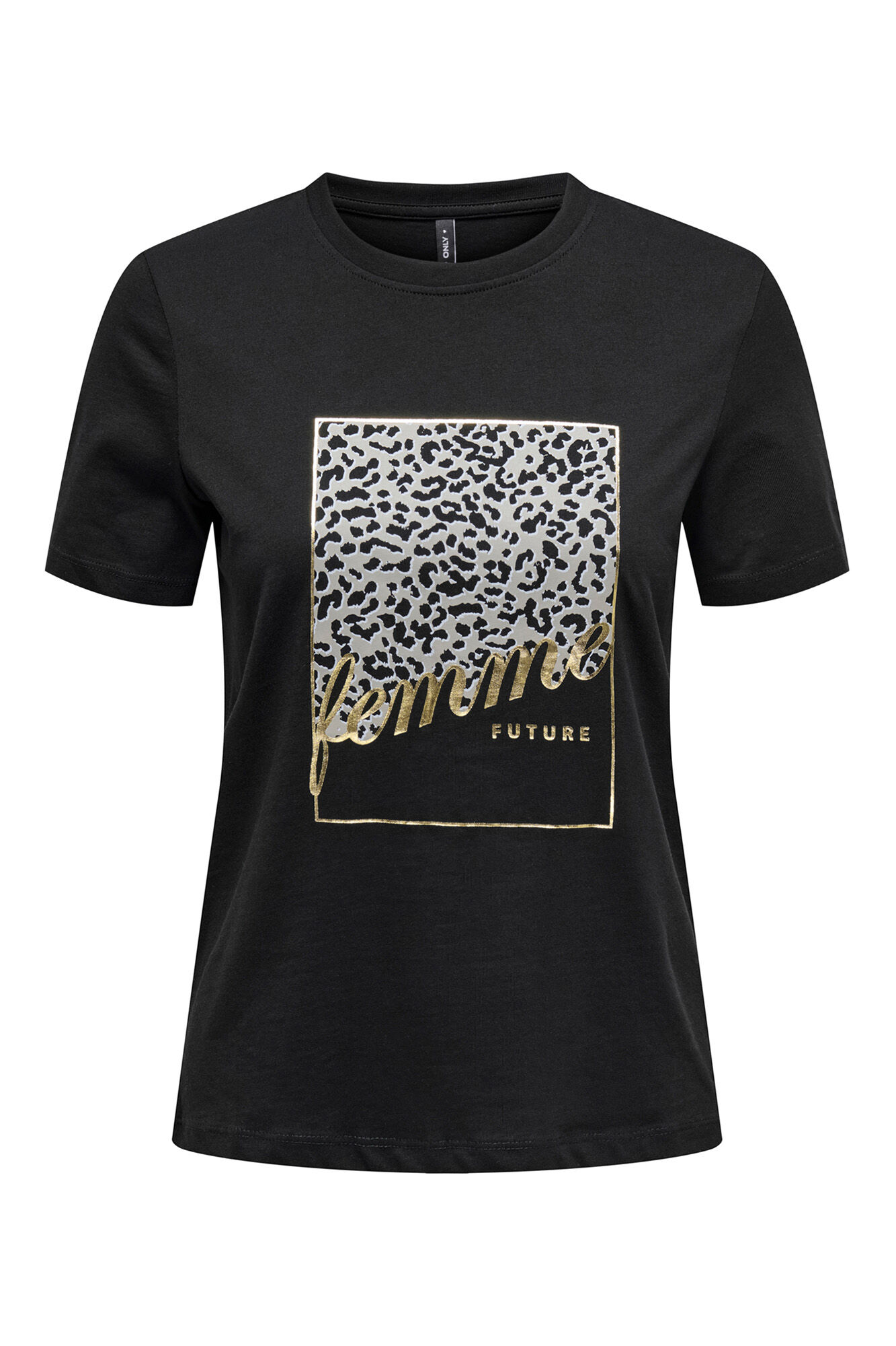 Only Camiseta animal print manga corta