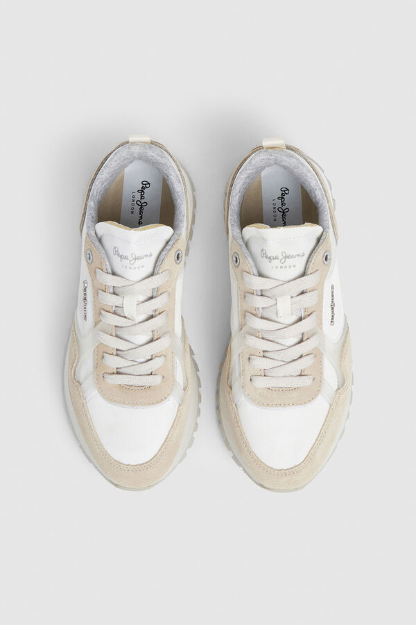 Pepe Jeans Sapatilhas Running Retro bege