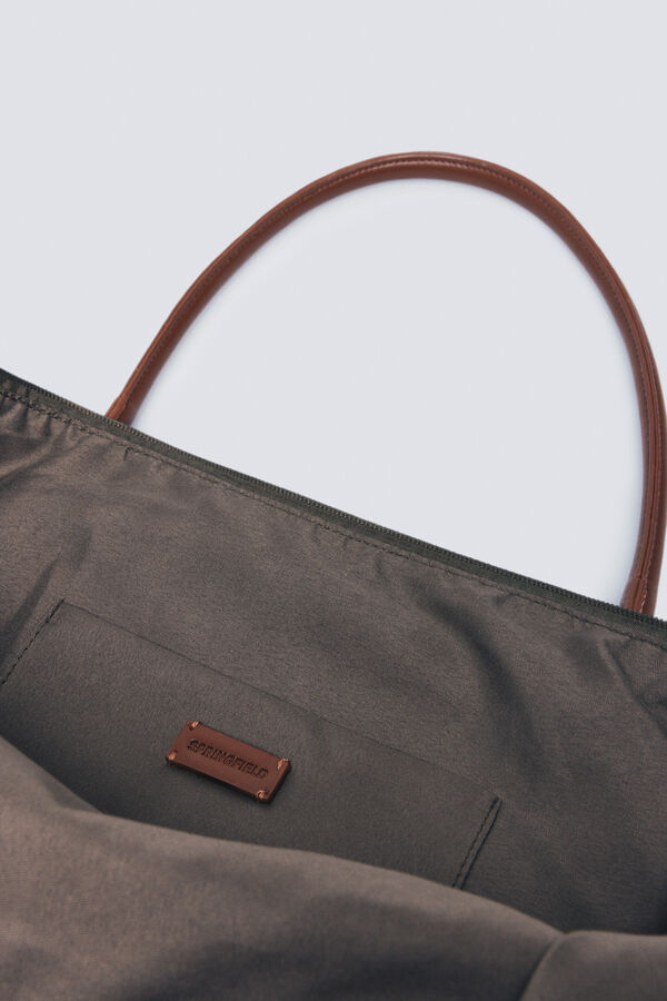 Springfield Bolso shopper nylon kaki