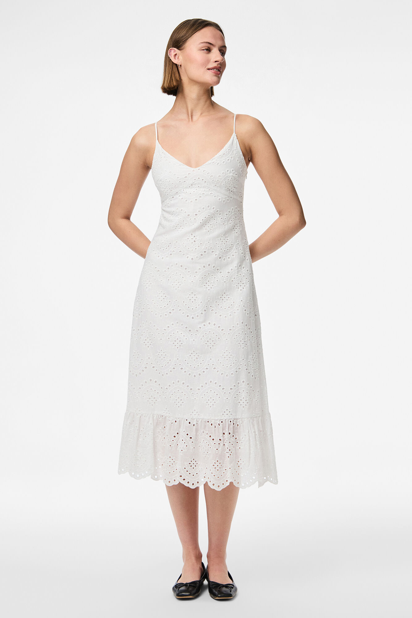 Pieces Vestido de al&ccedil;as midi