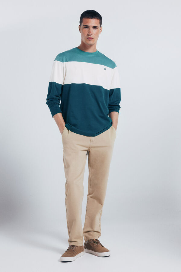 Springfield Pike dugi rukav sa izrezom od majica Plava