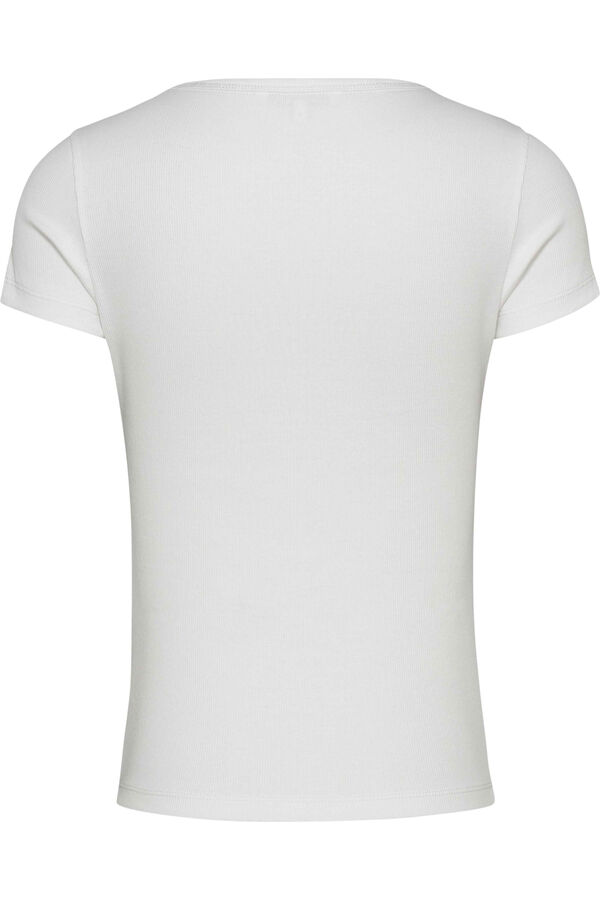 Tommy Jeans Camiseta slim de manga corta blanco
