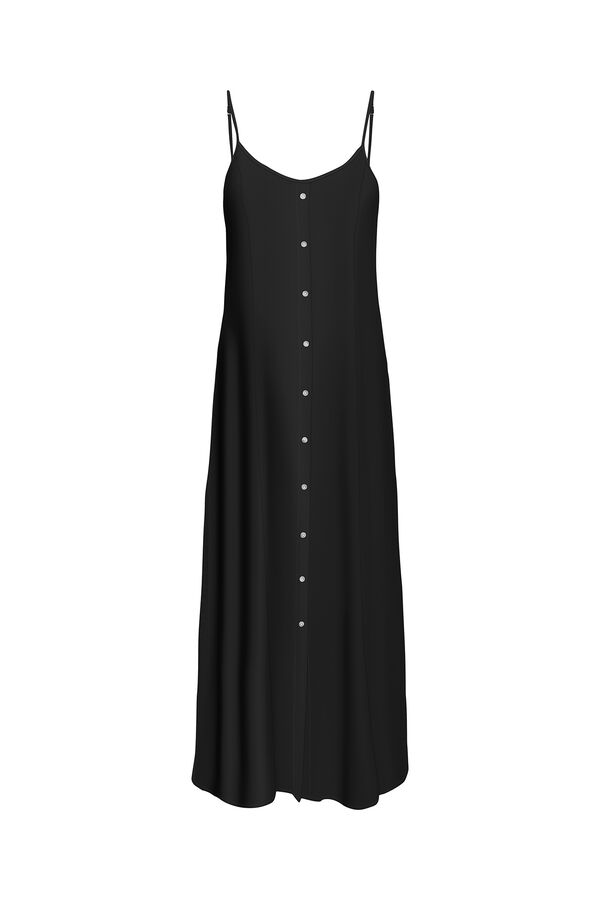 Only Vestido largo tirantes negro