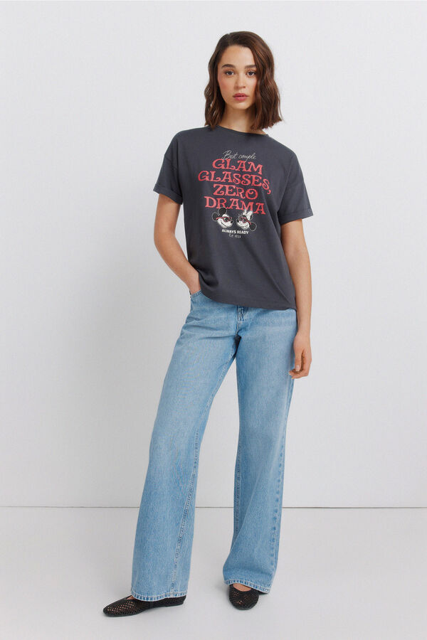 Springfield Majica sa kratkim rukavima DISNEY Siva