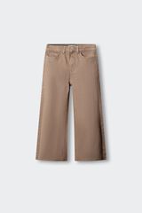 Springfield Kids Osnovne culotte pantalone od kepera za devojčice Braon