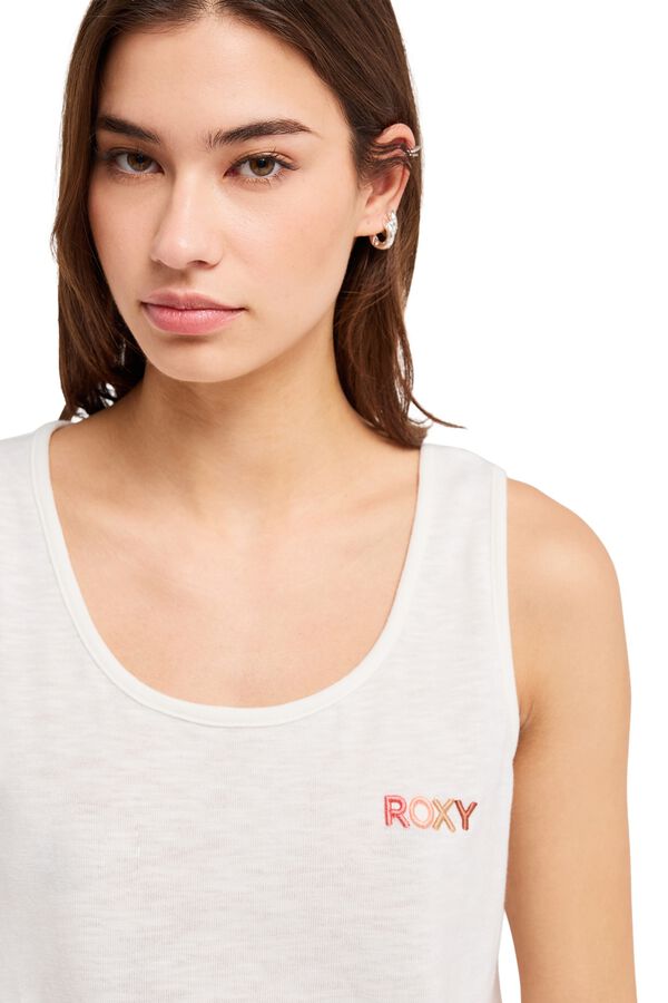 Roxy T-shirt sem mangas branco