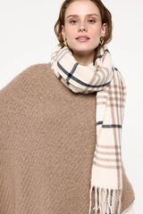 Pieces Cachecol fino axadrezado branco