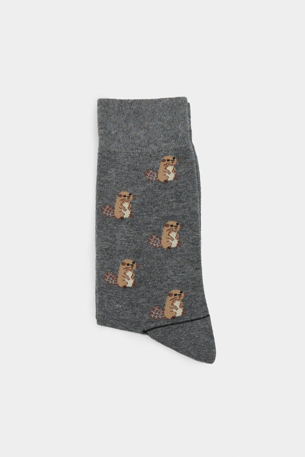 Springfield Cotton beaver socks grey