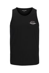 Jack & Jones Camiseta tirantes algod&oacute;n negro
