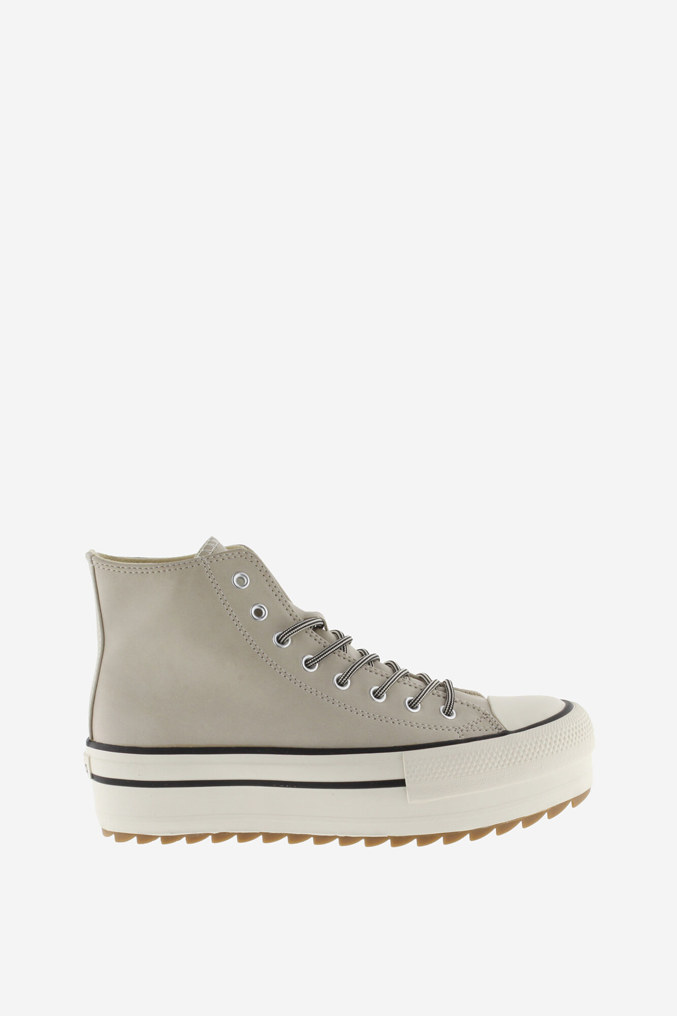 Victoria  T&ecirc;nis de cano alto com efeito pele , logotipo retr&ocirc; e sola serrilhada