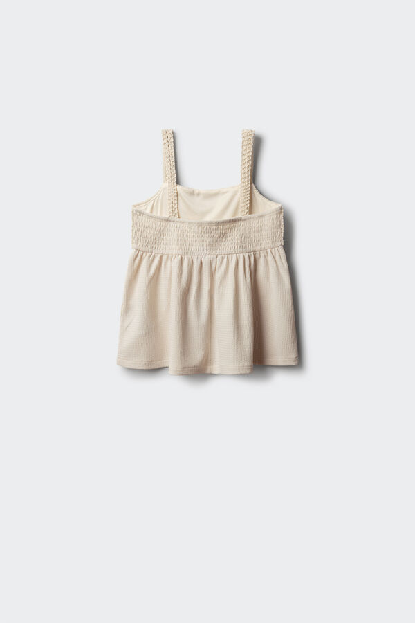 Springfield Kids Crochet vest top for girls beige