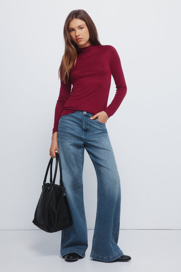 Springfield Majica sa mekim dodirom i Perkins kragna Bordo