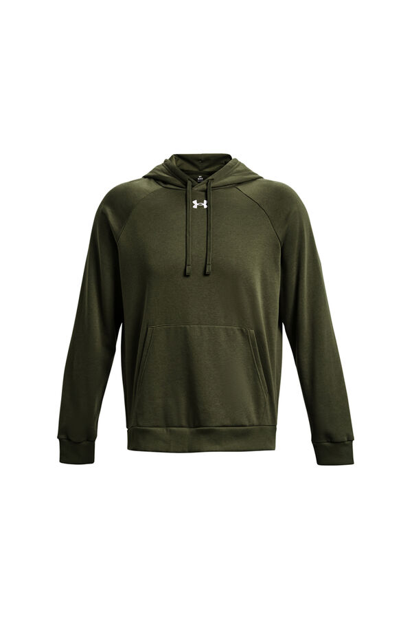 Under Armour Sudadera de algod&oacute;n con capucha de hombre kaki