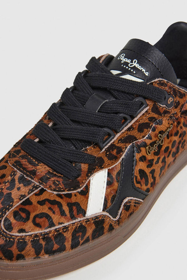 Pepe Jeans Zapatillas Estampado Animal Print marr&oacute;n