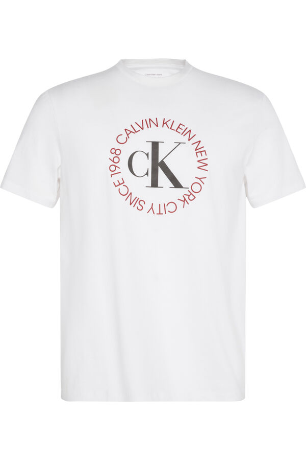 CK Jeans Camiseta easy fit blanco