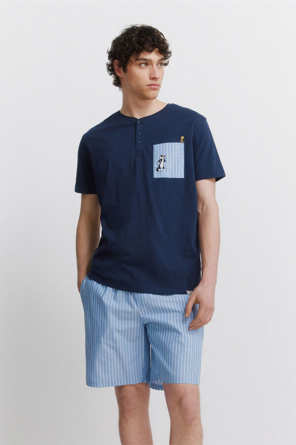 Springfield Pijama corto Looney Tunes azul