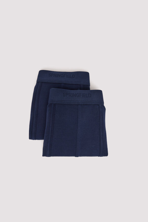 Springfield Pakovanje od 2 para basic bokserica Plava