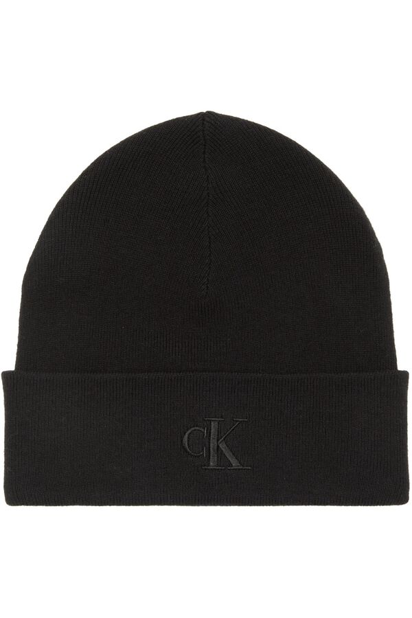 Calvin Klein Gorro De Punto Ck negro