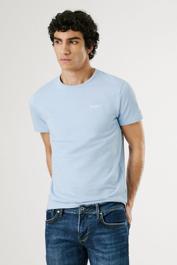 Pepe Jeans camiseta original basic 3n manga corta azul
