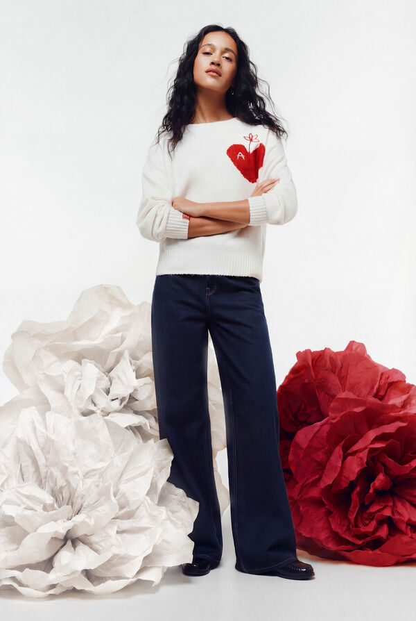 Springfield Jersey coraz&oacute;n A beige