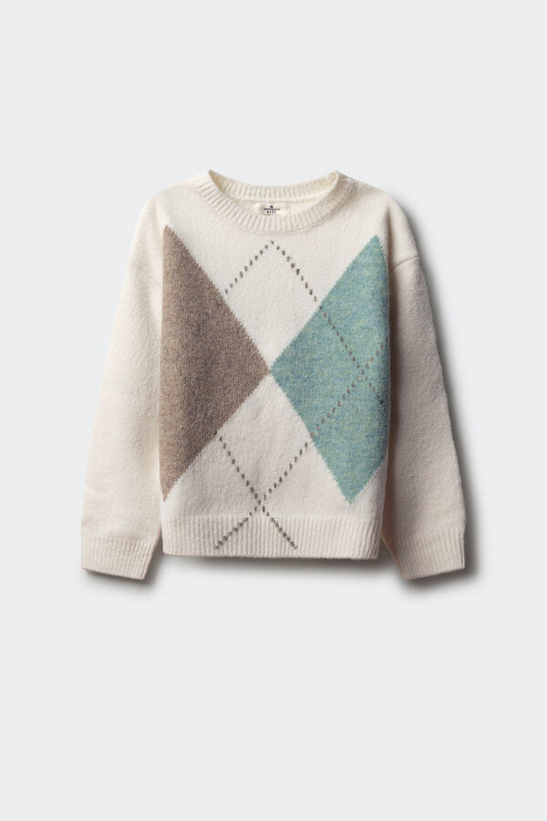 Springfield Kids Devojački dijamantski džemper Bež