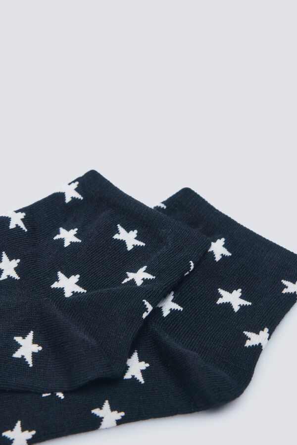 Springfield Kratke čarape sa zvezdama Crna