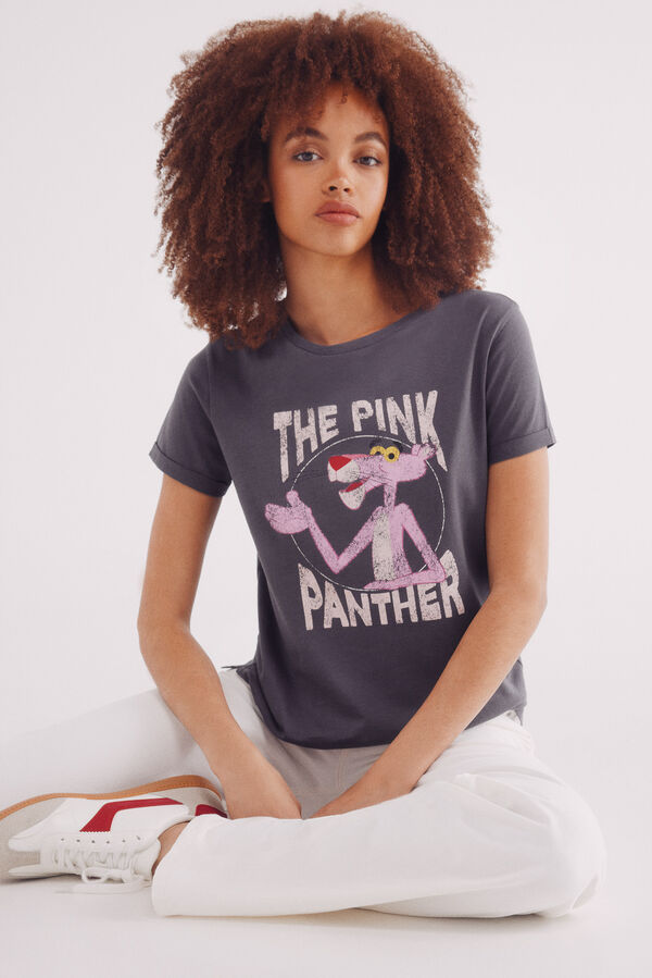 Springfield "The Pink Panther" T-shirt grey