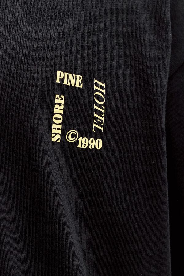 Jack & Jones Camiseta loose algod&oacute;n negro