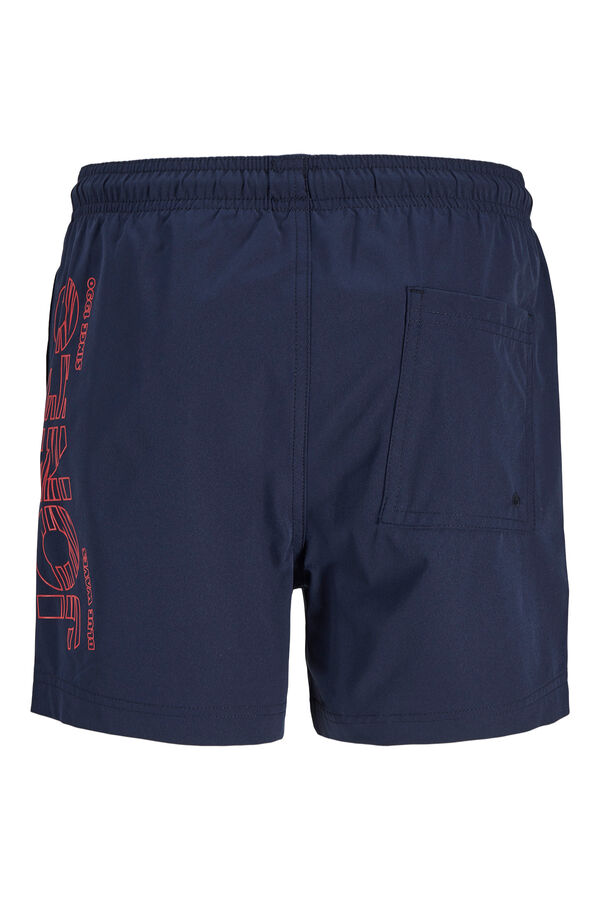 Jack & Jones Junior Ba&ntilde;ador regular logo azul