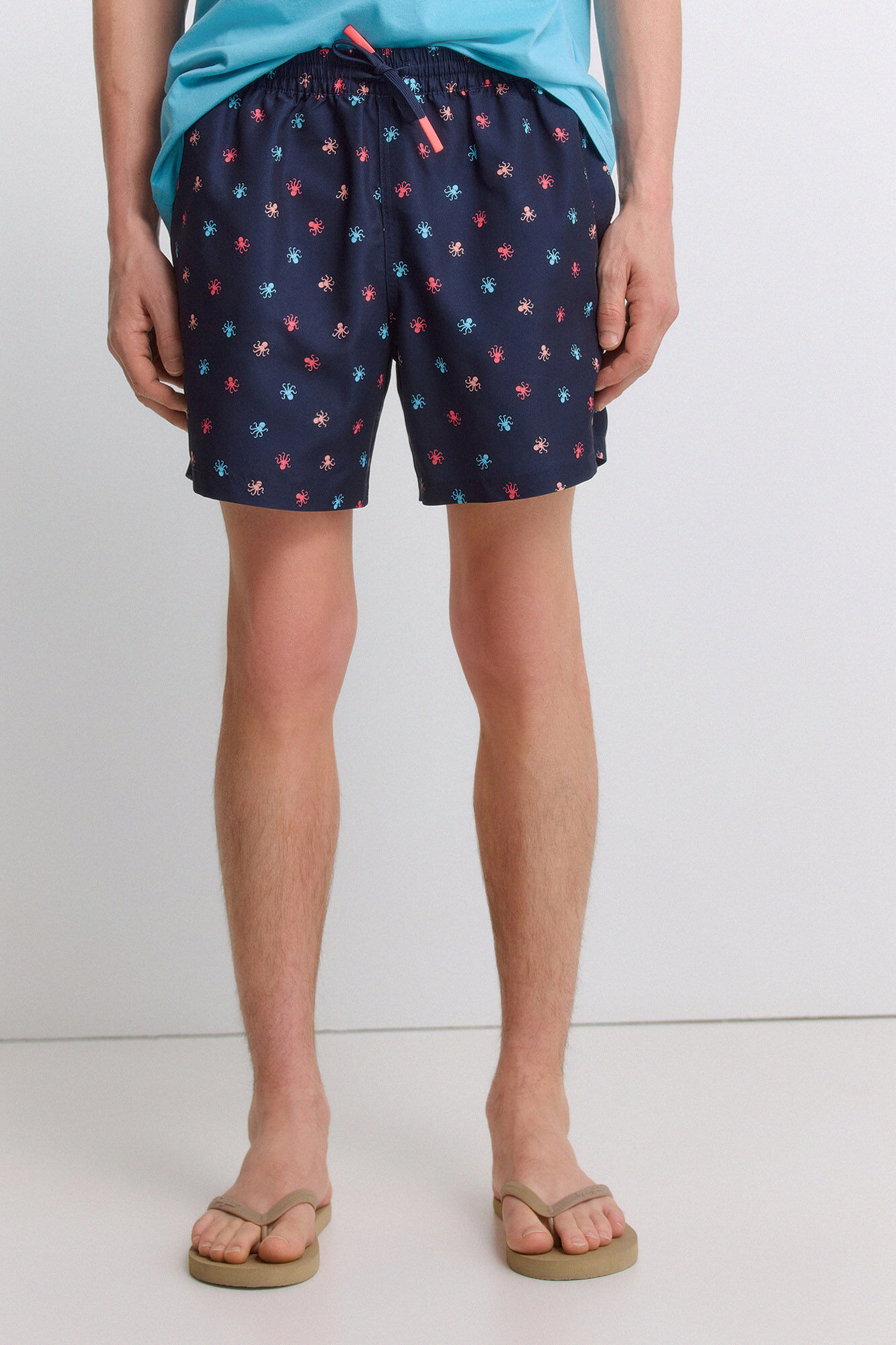 Springfield Ba&ntilde;ador estampado pulpos