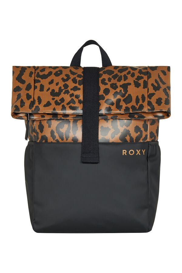 Roxy Mochila m&eacute;dia com fecho-&eacute;clair preto
