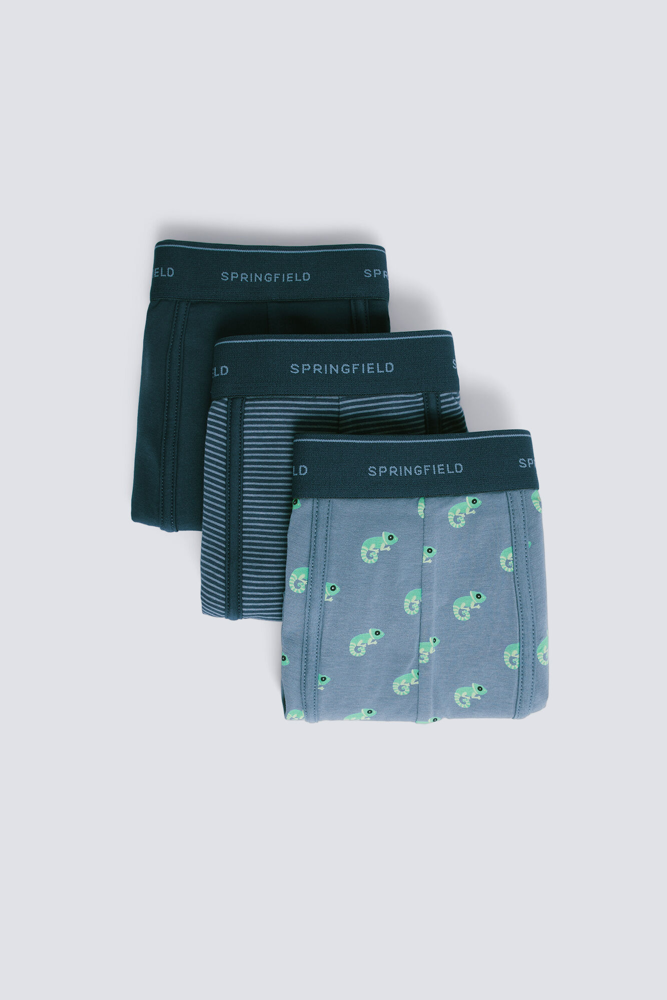 Springfield Pakovanje od 3 para bokserica sa kameleonima i prugama