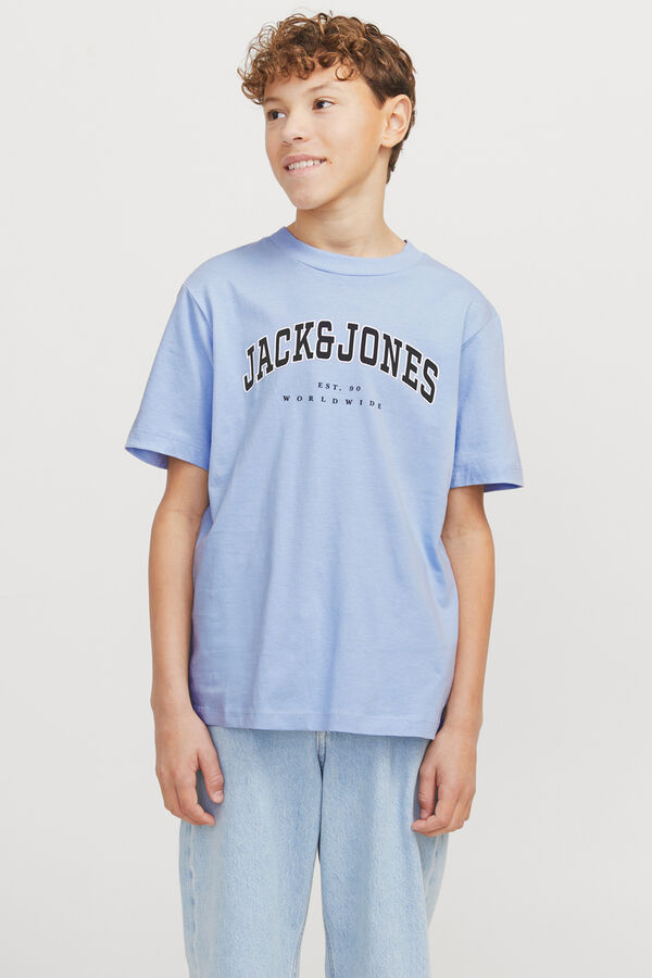 Jack & Jones Junior Camiseta estampada regular fit azul