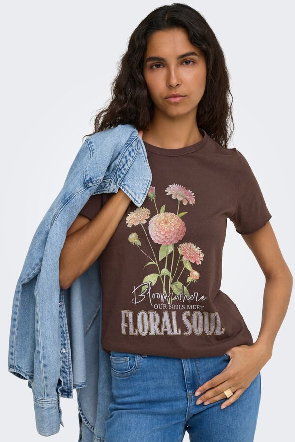 Only Printed short-sleeved T-shirt term&eacute;szetes