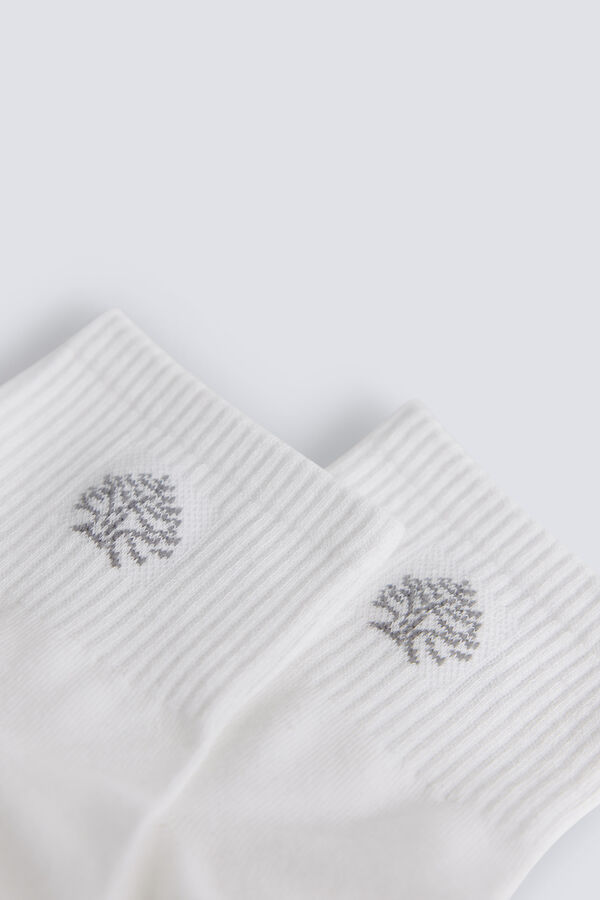 Springfield Rebraste čarape do članka Bela