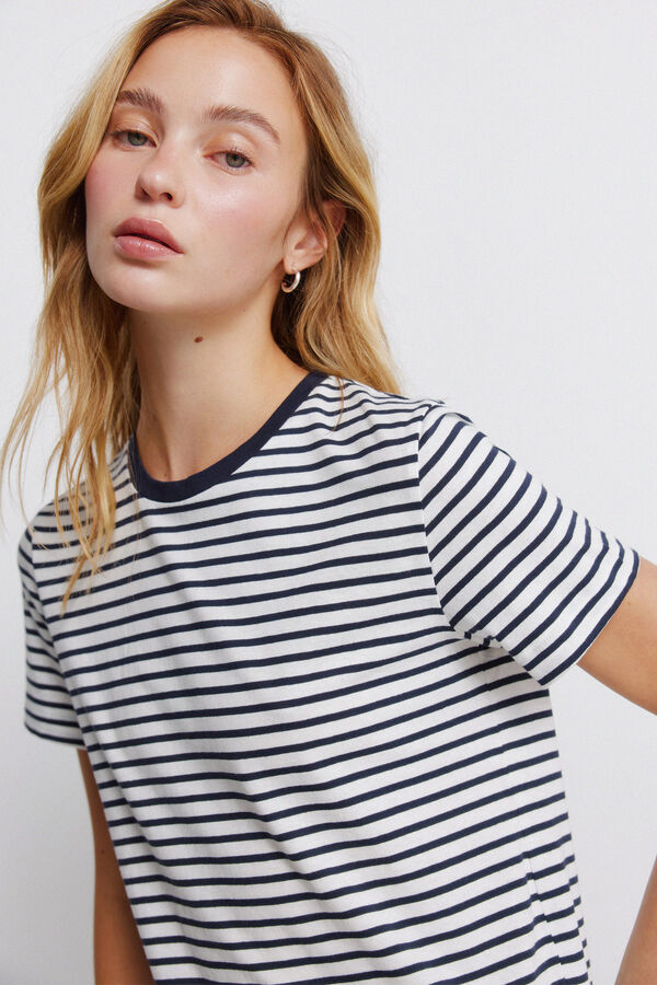 Springfield Osnovna majica sa kratkim rukavima Bež