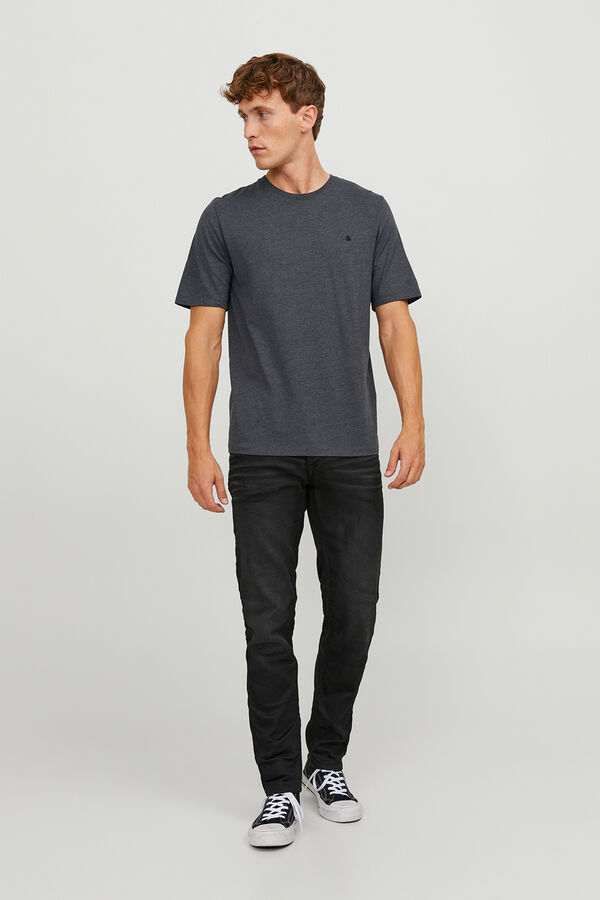 Jack & Jones Camiseta b&aacute;sica regular fit gris