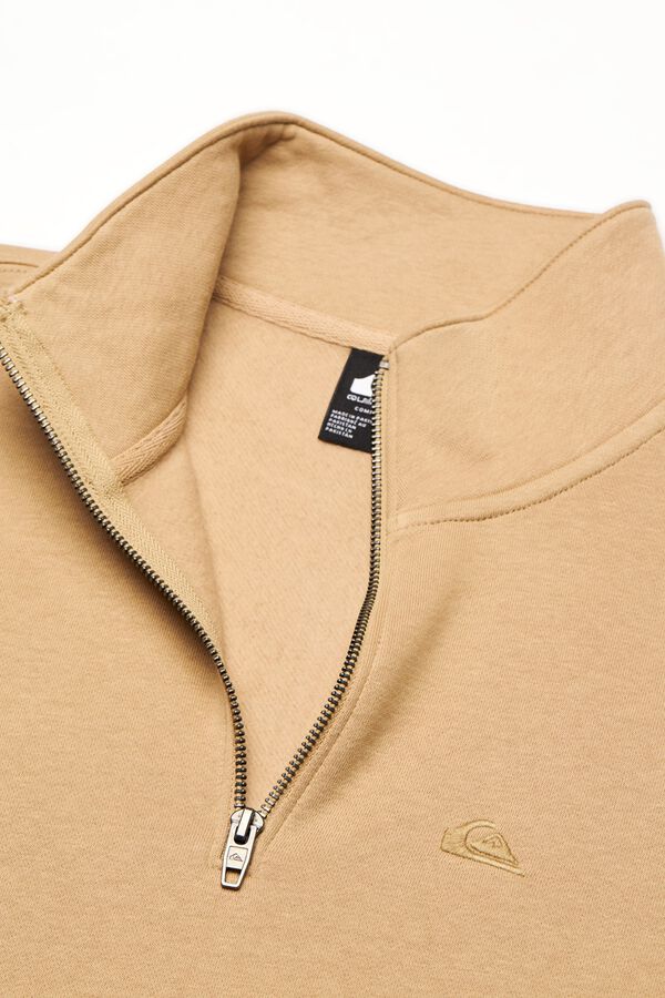 Quiksilver Sudadera media cremallera nude