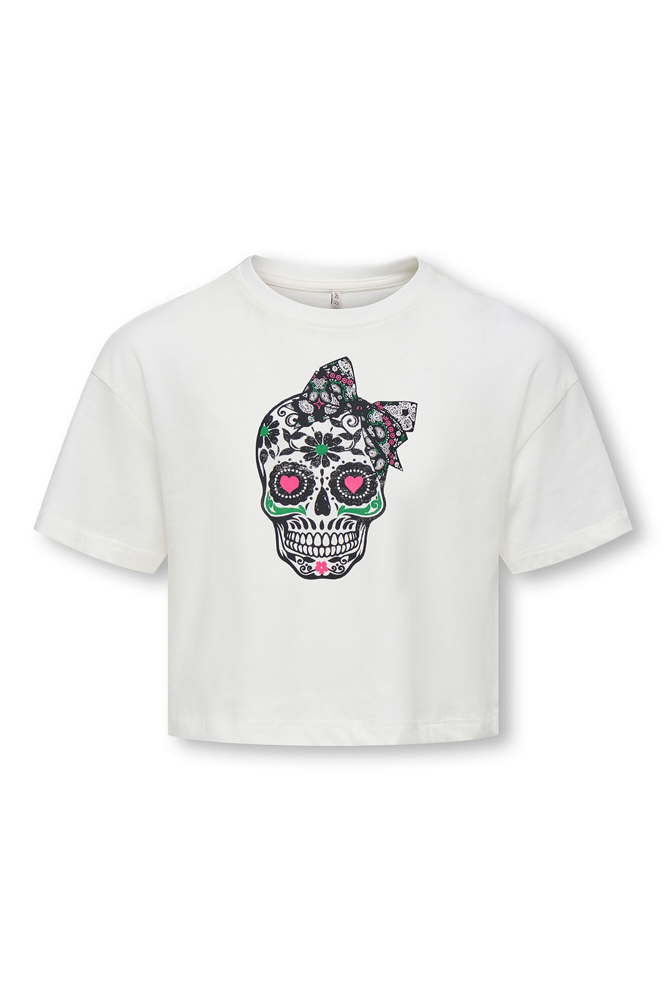 Only Girls Camiseta cropped estampado frontal