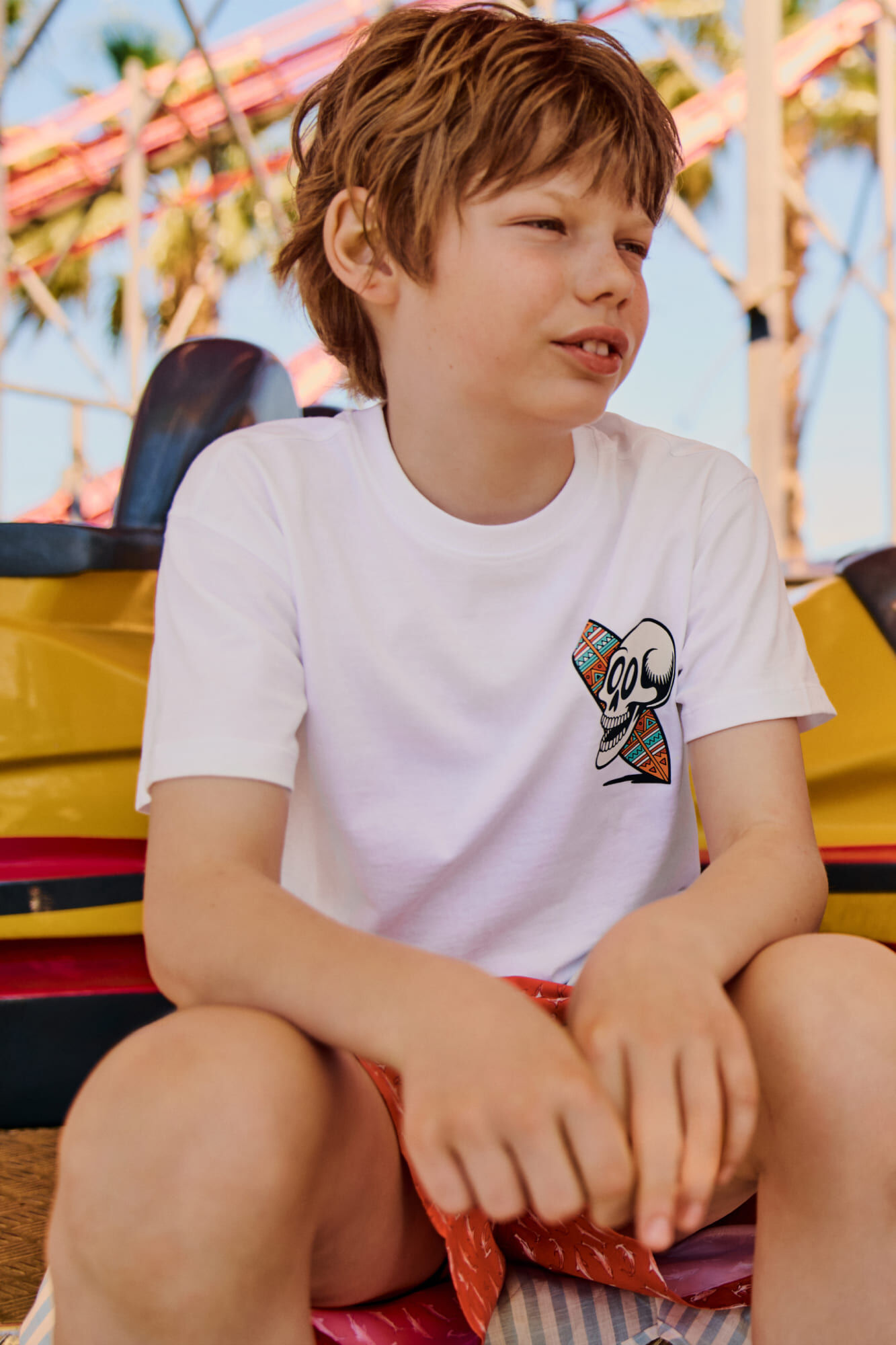 Springfield Kids Camiseta manga corta calavera surfer ni&ntilde;o