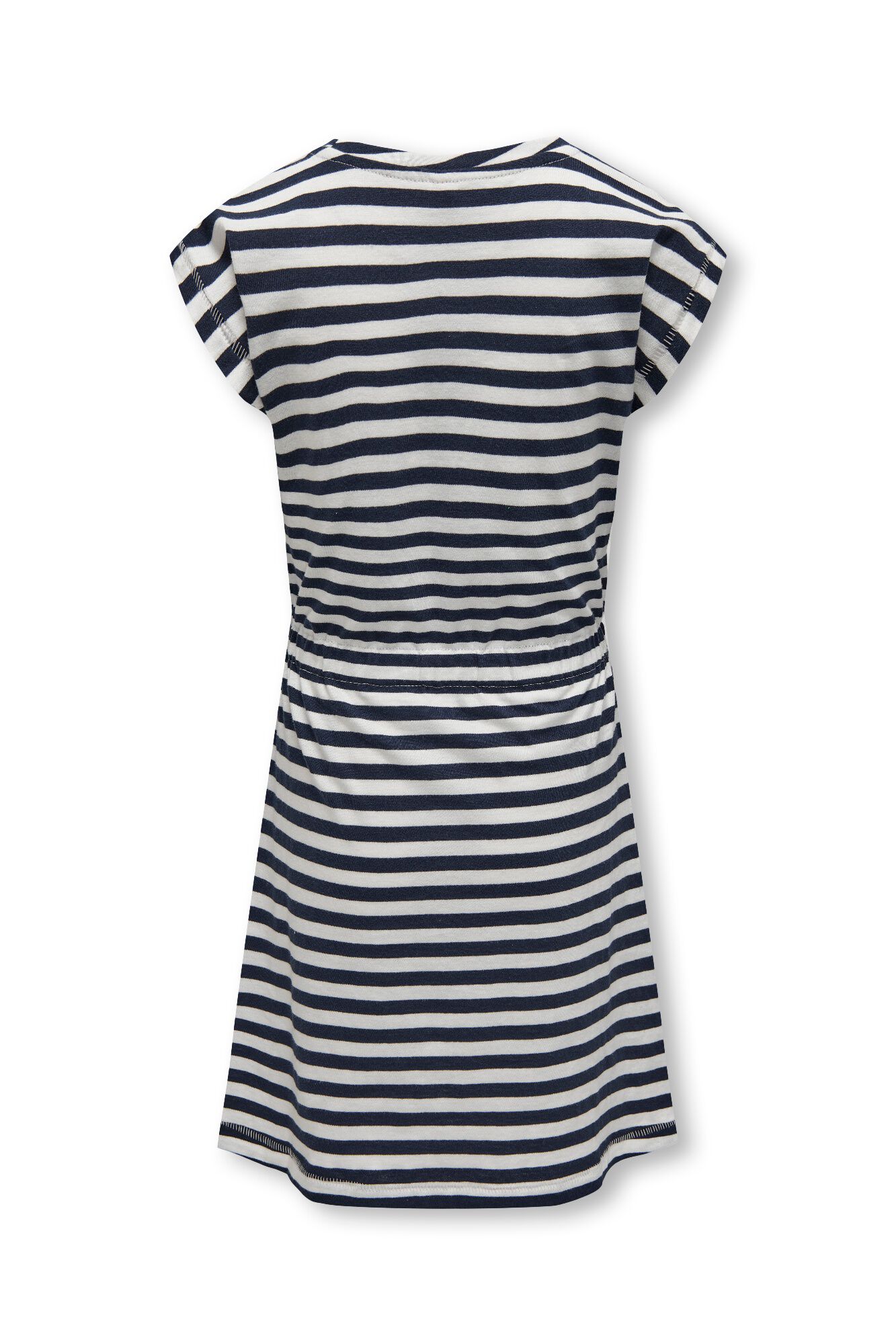 Only Girls Vestido marinero a rayas de manga corta