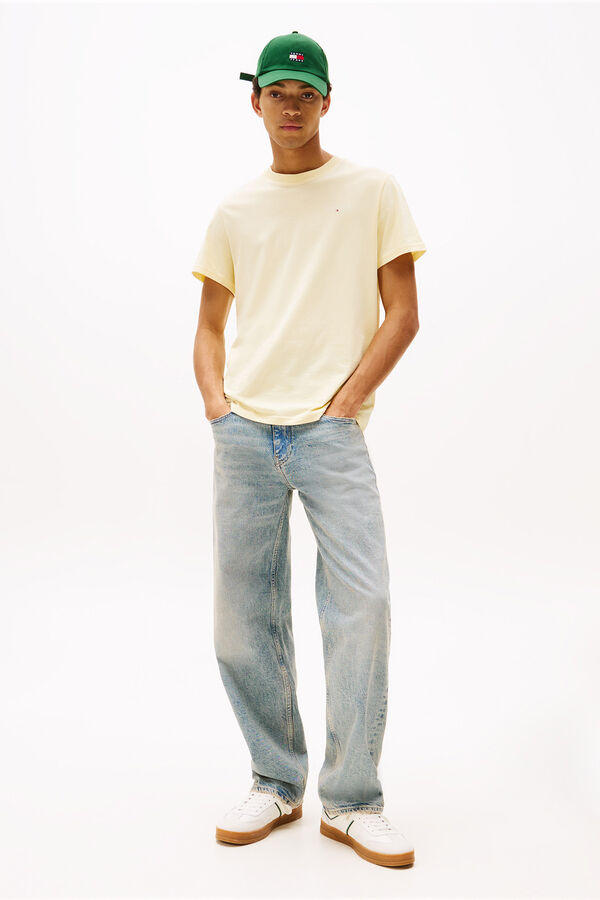 Tommy Jeans Camiseta de hombre amarillo