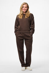 Pieces Cal&ccedil;as jogger com punho castanho
