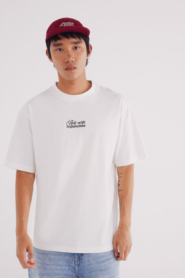 Springfield Roll with punches T-shirt Bež