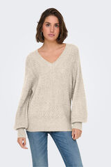 Only Jersey con glitter gris